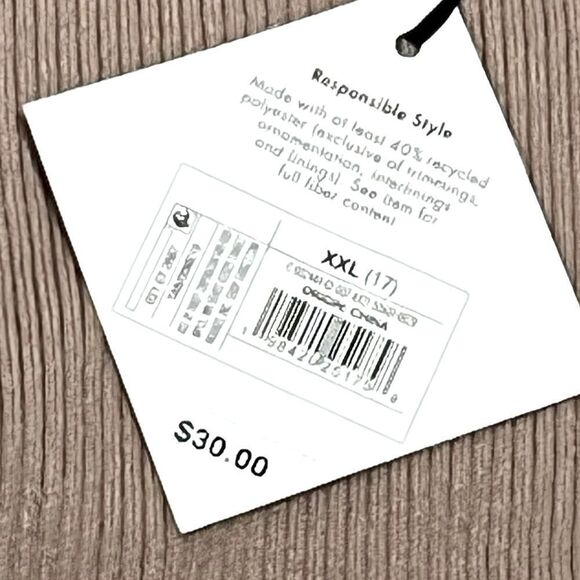 Ava & Viv Tan Ribbed Skirt Skirt, Size XXL, NWT - Picture 8 of 11